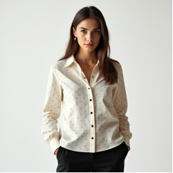 Minimalist Polka Dot Blouse