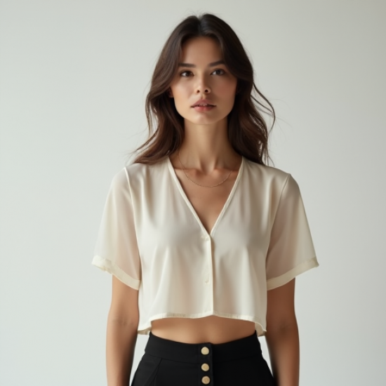 Modern Urban Georgette Crop Top