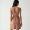 Classic Solid Color Wrap Front Camisole Dress