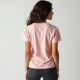 Pastel Pink Solid Color Wrap Front Graphic Tee