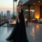 Modern Urban Cut-Out Chiffon Evening Gown