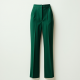 Emerald Green Silk High-Waisted Trousers
