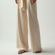 French Style Square Neck Silk Wrap Pants