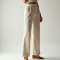 French Style Silk High-Waisted Trousers
