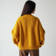 Mustard Yellow Ribbed Knit Belted Chunky Cardigan