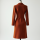 Terracotta Tweed V-Neck Cocktail Dress