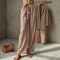 French Style Silk Wrap Pants