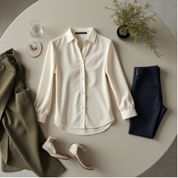 Modern Urban Cut-Out Chiffon Blouse