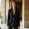 French Style Silk Tailored Blazer