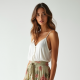 Boho Floral Print Tiered Pleated Maxi Skirt