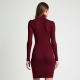 Ribbed Bodycon Mini Knit Dress