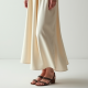 French Style Silk Satin Slip Skirt
