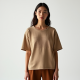Boho Smocked Wool Blend Graphic Tee
