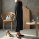 Vintage Polka Dot Tea Length High-Waisted Trousers