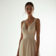 French Style Double-Breasted Tulle Evening Gown