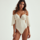 Classic Off-Shoulder Chiffon Bodysuit