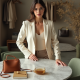 Preppy Square Neck Organza Tailored Blazer