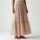 Modern Urban Georgette Tiered Boho Skirt