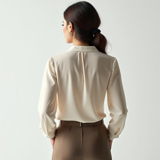 Modern Urban Cut-Out Chiffon Blouse
