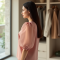 Dusty Rose Organza Puff Sleeve Puff Sleeve Top