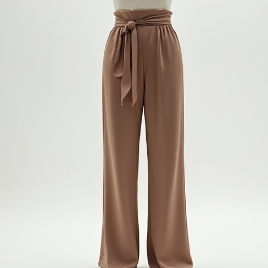 French Style Silk Wrap Pants