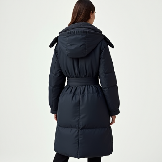 Vintage High-Waist Tulle Puffer Coat