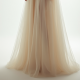French Style Double-Breasted Tulle Evening Gown