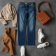 Modern Urban Striped Backless Straight Jeans
