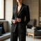 Modern Urban Polka Dot Corset Waist Tailored Blazer