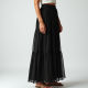 Modern Urban Georgette Tiered Boho Skirt