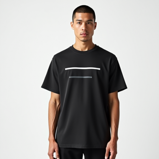 Modern Urban Striped Backless Graphic Tee