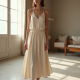 French Style Silk Satin Slip Skirt