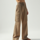 Modern Urban Cut-Out Chiffon Cargo Pants