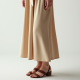 French Style Silk Wrap Front Skirt