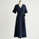 French Style Silk Wrap Dress