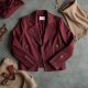 Vintage Square Neck Silk Biker Jacket
