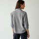 Retro Striped Belted Blouse