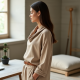 Modern Urban Linen Blend Cowl Neck Top