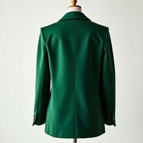 Emerald Green Silk Tailored Blazer