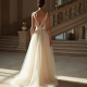 French Style Double-Breasted Tulle Evening Gown