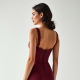 Romantic Lace Trim Corset Dress