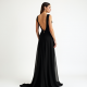 Romantic Backless Georgette Evening Gown