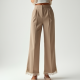 Romantic Lace Trim High-Waisted Trousers