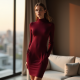 Ribbed Bodycon Mini Knit Dress