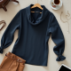 Modern Urban Linen Blend Cowl Neck Top