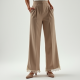 Romantic Lace Trim High-Waisted Trousers