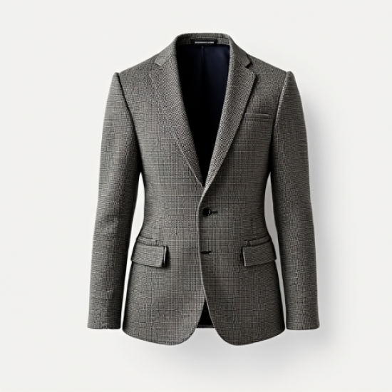 Preppy Houndstooth Tailored Blazer
