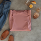 Dusty Rose Cut-Out Off-Shoulder Top