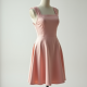 Pastel Pink Square Neck Satin Sundress
