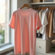 Pastel Pink Cotton Poplin Cut-Out Graphic Tee